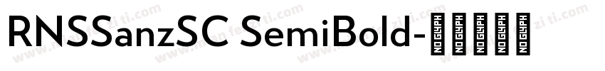 RNSSanzSC SemiBold字体转换